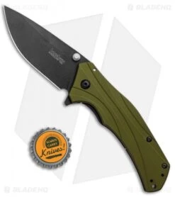 Kershaw Knockout Assisted Opening Knife Olive (3.25" Black) 1870OLBLK -Knife Promotional Store Kershaw Knockout Assited Olive Black 1870OLBLK BHQ 21525 jr bottlecap
