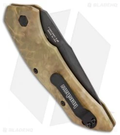 Kershaw BHQ Exclusive Launch 1 Automatic Knife Camo (3.4" Black) BHQ Exclusive -Knife Promotional Store Kershaw Launch 1 Auto Camo 7100CAMO BHQ 99475 jr side