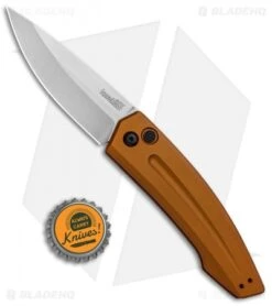 Kershaw Launch 2 Automatic Knife Bronze Aluminum (3.4" Stonewash) 7200EBSW -Knife Promotional Store Kershaw Launch 2 Auto Bronze Alum SW KER7200EBSW BHQ 90333 jr bottlecap