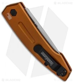 Kershaw Launch 2 Automatic Knife Bronze Aluminum (3.4" Stonewash) 7200EBSW -Knife Promotional Store Kershaw Launch 2 Auto Bronze Alum SW KER7200EBSW BHQ 90333 jr side