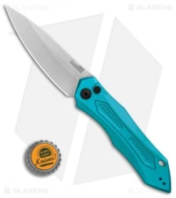 Kershaw Launch 6 Automatic Knife Teal (3.75" Stonewash) 7800TEALSW -Knife Promotional Store Kershaw Launch 6 Teal SW BHQ 89520 er bottlecap