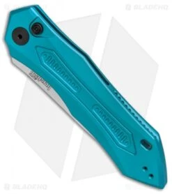 Kershaw Launch 6 Automatic Knife Teal (3.75" Stonewash) 7800TEALSW -Knife Promotional Store Kershaw Launch 6 Teal SW BHQ 89520 er spine