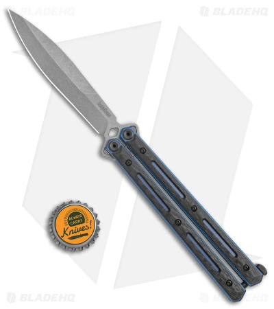 Kershaw Lucha Balisong Butterfly Knife Carbon Fiber/Ti (4.7" SW 20CV) 5150CF 6 Kershaw Lucha Balisong Butterfly Knife Carbon Fiber/Ti (4.7" SW 20CV) 5150CF - Image 4