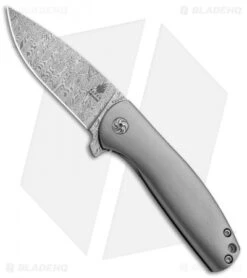 Kizer Laconico Gemini Frame Lock Knife (2.9" Odin Heim Damasteel) Ki2471D1