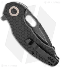 Kizer Degnan Mini Roach Liner Lock Knife Black G-10 (3" Black SW) V3477C2 -Knife Promotional Store Kizer Mini Roach Degnan Black G 10 Black SW BHQ 144093 jr side