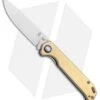 Kizer Vanguard Brass Begleiter Liner Lock Knife (3.5" Stonewash)
