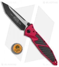Microtech Socom Elite Tanto Manual Knife Red/CF (4" Two Tone) 161-1RDCFI -Knife Promotional Store Microtech Socom Elite Tanto Red CF TT 161 1RDCFI BHQ 101584 jr bottlecap