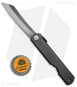 Nagao Higonokami Friction Folder Black Stainless Steel (3" Aogami) -Knife Promotional Store Nagao Higonokami Black Stainless Steel Aogami HIGOCBB BHQ 72445 jr bottlecap