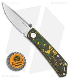 Real Steel Luna Boost Frame Lock Knife Toxic Fat Carbon (2.75" Stonewash) -Knife Promotional Store Real Steel Luna Boost FLK Toxic Fat Carbon 2in SW BHQ 152892 td size