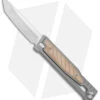 Reate Knives Reate EXO Gravity Tanto Knife Titanium/Natural Micarta (3.75" Satin) -Knife Promotional Store Reate EXO Tanto Gravity Knife Ti Natural Brown Micarta Satin BHQ 140047 jr