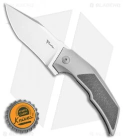 Reate Knives Bharucha T3000 Carbon Fiber Bead Blast (3" Satin) -Knife Promotional Store Reate Knives Bharucha T3000 Carbon Fiber Bead Blast 3in Satin BHQ 115090 LS Bottlecap