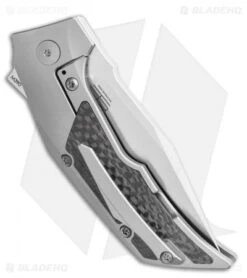 Reate Knives Bharucha T3000 Carbon Fiber Bead Blast (3" Satin) -Knife Promotional Store Reate Knives Bharucha T3000 Carbon Fiber Bead Blast 3in Satin BHQ 115090 LS Side