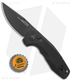 SOG Knives SOG-TAC AU Compact Automatic Knife Black (3" Black) -Knife Promotional Store SOG Knives SOG TAC AU Compact Auto Black Black 15 38 07 57 BHQ 119252 jr bottlecap
