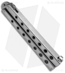 Schrade USA Manilla Folder Butterfly Knife (4.1" Satin D2) SCMF -Knife Promotional Store Schrade USA Manilla Butterfly D2 SCHMF BHQ 67419 jr side