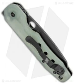 Spyderco M4 Smock Compression Lock Exclusive Knife Natural G-10 (3.5" Black) -Knife Promotional Store Spyderco Smock Compression Lock Exclusive Knife Natural G 10 Black C240GM4PBK BHQ 126451 jr side