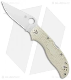 Spyderco Stretch 2 Sprint Run Lockback Knife Ivory FRN (3.4" Satin) C90FPIV2