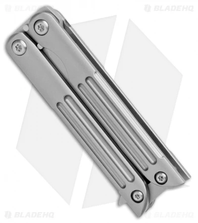 Terrain 365 Balisong Terravantium Butterfly Knife Titanium (2" Bead Blast) 4 Terrain 365 Balisong Terravantium Butterfly Knife Titanium (2" Bead Blast) - Image 2