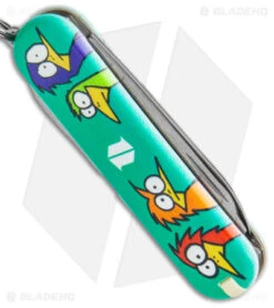Victorinox Classic SD Swiss Army Knife Blade HQ/Frankie & Bird Exclusive Green -Knife Promotional Store Victorinox Classic SD Swiss Army Knife Blade HQ Frankie and Bird Exclusive Green BHQ 147743 jr side