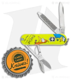 Victorinox Classic SD Swiss Army Knife Blade HQ/Frankie & Bird Exclusive Yellow -Knife Promotional Store Victorinox Classic SD Swiss Army Knife Blade HQ Frankie and Bird Exclusive Yellow BHQ 147745 jr bottlecap
