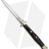 AGA Campolin 13" Automatic Knife Ebony Wood Italian Stiletto (Bayonet Plain) -Knife Promotional Store aga 13 ebony pick bayo