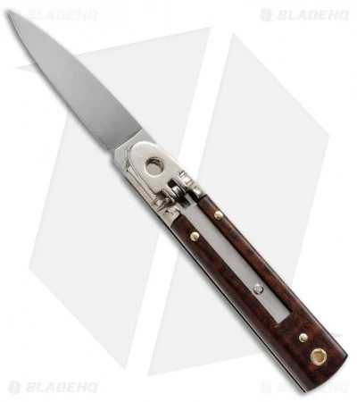AKC Classic 6" Lever Lock Automatic Italian Knife Snake Wood (2.5" Polish) F17 3 AKC Classic 6" Lever Lock Automatic Italian Knife Snake Wood (2.5" Polish) F17