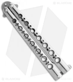 Benchmade 42 Balisong Knife Titanium Butterfly Knife T-Latch (Plain) BM42 -Knife Promotional Store benchmade 42 bali song t latch butterfly closed