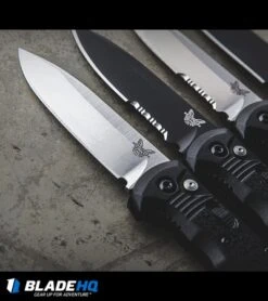 Benchmade 4400 Casbah Automatic Knife Black Grivory (3.4" Satin) -Knife Promotional Store benchmade casbah variety sw black plain serr dl