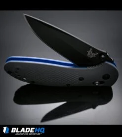 Benchmade Griptilian AXIS Lock Knife Gray/Blue G-10 (3.45" Black) 551BK-1 -Knife Promotional Store benchmade griptilian grey blue black 551bk 1 BHQ 33709 dl 2