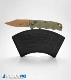 Boker Desert Warrior Kalashnikov Bowie Automatic Knife OD Green (D2 Copper) -Knife Promotional Store boker kalashnikov desert warrior bowie BHQ 17106 box dl 2