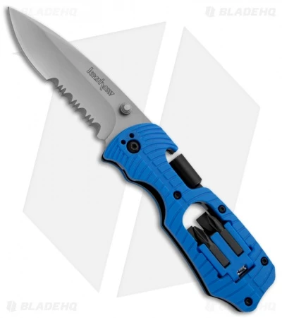 Kershaw Select Fire Knife Blue Multi-Tool (3.375" Bead Blast Plain) 1920BLSTWM 3 Kershaw Select Fire Knife Blue Multi-Tool (3.375" Bead Blast Plain) 1920BLSTWM