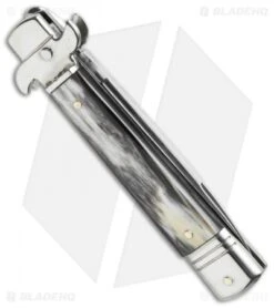 Knife Promotional Store -Knife Promotional Store leverletto brazil horn serrated side cm