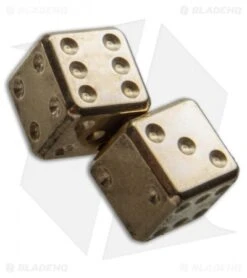 LionSteel Acorn Dice Keychain (Brass) DDOT -Knife Promotional Store lionsteel dd ot dice cm