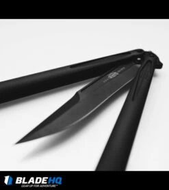 Microtech Tachyon III Balisong Butterfly Knife Tactical (4.5" Black) 173-1T -Knife Promotional Store microtech tachyon iii black BHQ 30339 dl