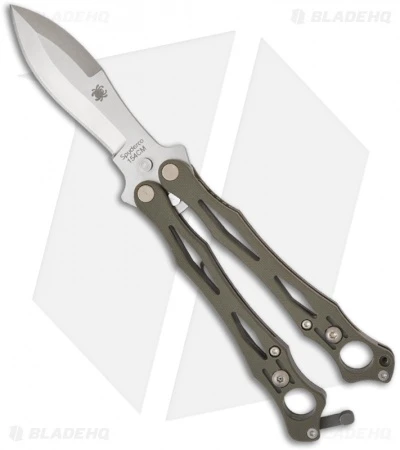 Spyderco SmallFly Foliage Green G10 Butterfly Knife Balisong Flipper B02GPFG 3 Spyderco SmallFly Foliage Green G10 Butterfly Knife Balisong Flipper B02GPFG