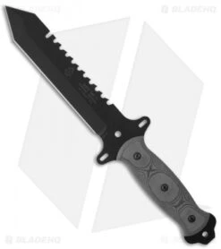 Tops Knives Survival Tactical 7 Knife Fixed Blade (7" Black) SURV-TAC 7